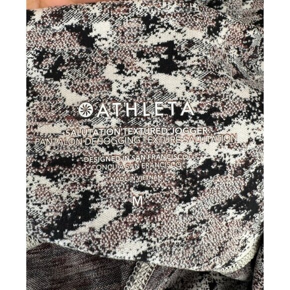 Athleta Salutation textured jogger abstract cropped athleisure sz M - Picture 3 of 8